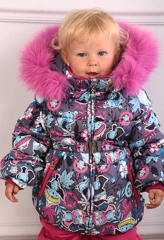 Дитячий зимовий комбінезон для дівчинки KIKO, Кіко 4550, на ріст від 74-92, фото 1