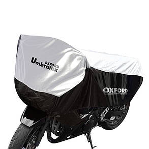 CV107 Моточохол OXFORD UMBRATEX BLACK-SILVER Розмір моточохла оксфорд: 195 х 106 х 50 см ( L), фото 1