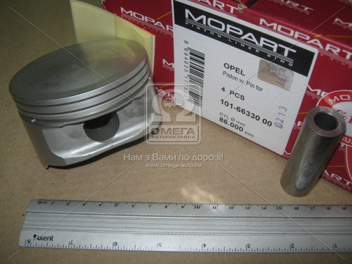 Поршень двигуна Опель Омега Б OPEL OMEGA B 86,00 2,2 16V Y22XE / Z22XE (пр-во Mopart)
