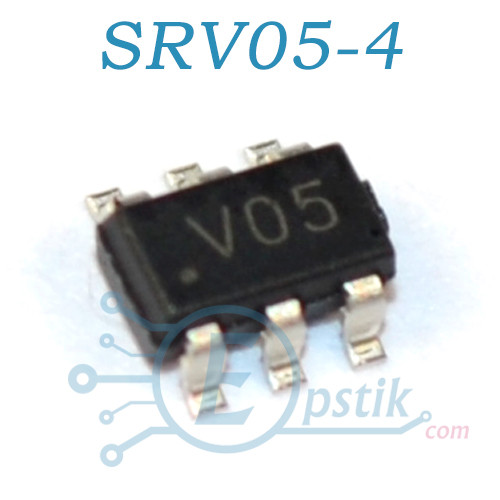 SRV05-4 (V05) супресорна збірка SOT23-6