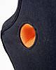 Ігрове крісло Kroz пластик механізм Anyfix тканина чорна з помаранчевими вставками (Special4You-ТМ), фото 4