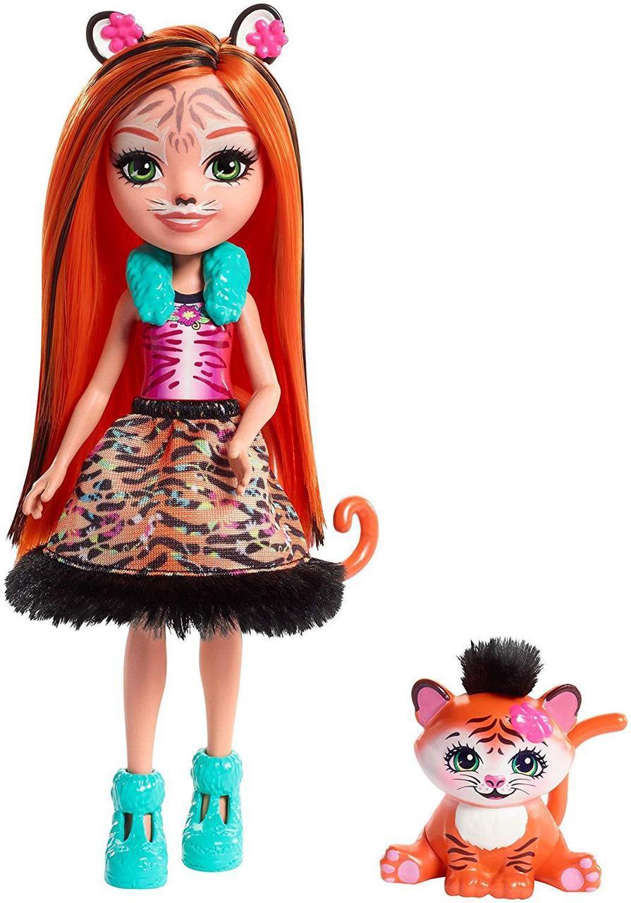 Лялька Енчантималс Тигреня Тензі з тигреням Тафт/Enchantimals Tanzie Tiger Doll and Tuft Figure