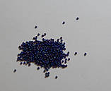 Бісер чеський, мікро. Пресциоза. №15. Колір - Синій бензин. Шарлотта. арт 38227. Упаковка 10 грам., фото 2