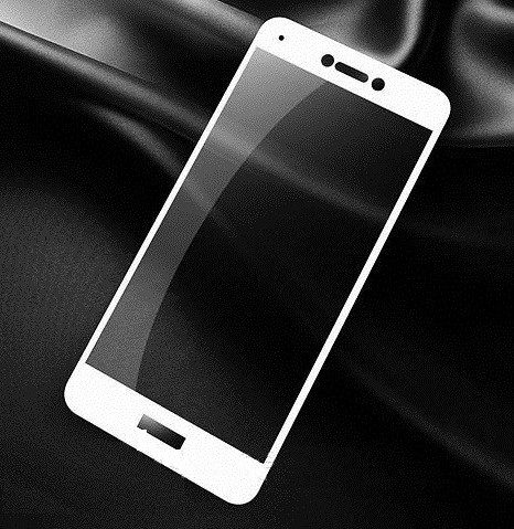 Скло захисне для Huawei Y7 2017 | Y7 Prime | Nova Lite Plus (0,3мм, 5D, біле) Full Glue