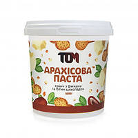 Арахісова паста ТОМУ - Кранч з фініками і білим шоколадом (500 гр)
