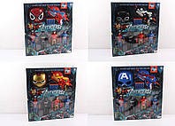 Набор супергероя Avengers 564-811 (паук/бетмен/капитан америка/железный человек): маска + бластер + фигурки Человек паук