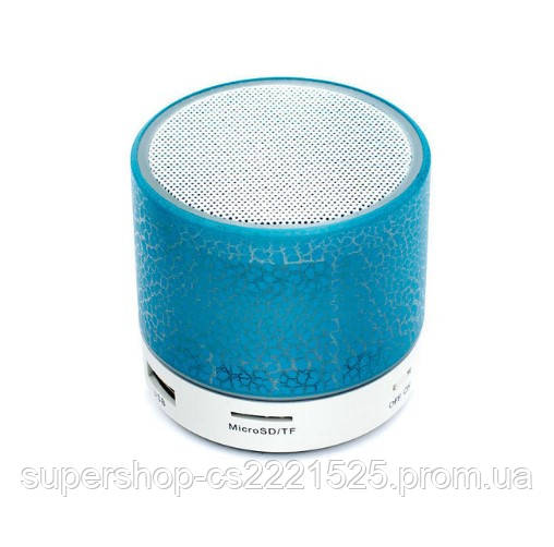 Mini speaker MP3 колонка Bluetooth з підсвіткою Синій