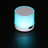 Mini speaker MP3 колонка Bluetooth з підсвіткою Синій, фото 7