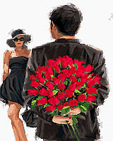 GX 24531 "Троянди для коханої" Розпис по номерам на полотні 40х50см без коробки, в пакеті