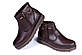 Чоловічі шкіряні зимові черевики Kristan clasic brown, фото 2