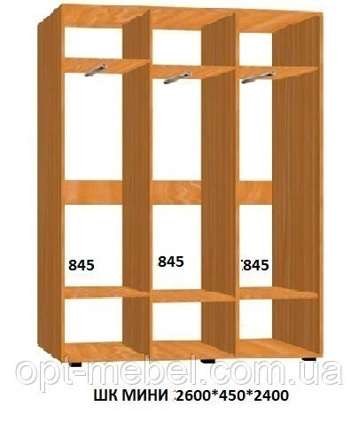 Шафа-купе МІНІ 2600х450х2400