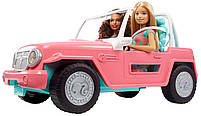 Ігровий набір Рожевий Джип Барбі + 2 ляльки Барбі модниці / Barbie Pink Jeep with Two Dolls, фото 2