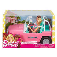 Ігровий набір Рожевий Джип Барбі + 2 ляльки Барбі модниці / Barbie Pink Jeep with Two Dolls, фото 7
