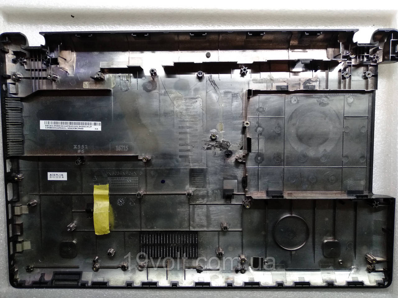 Низ корпусу (корито, bottom) ноутбука Asus x551c