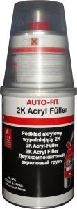 Грунт акриловий 5+1 Auto-fit (1л) з затверджувачем (0,2 л) Білий