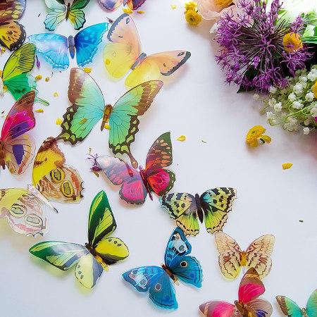 3D метелики мікс пластикові - фото 4 - id-p630099402