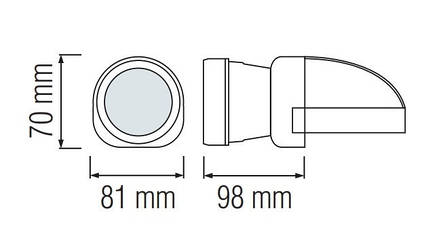 Налобний світлодіодний ліхтар Horoz Electric BECKHAM-1 1Вт 100Лм 7000-9000К (084-007-0001-010), фото 2