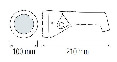 Ручний світлодіодний ліхтар Horoz Electric PUSKAS-3 0,9Вт 45Лм 7000-9000К (084-005-0003-010), фото 2
