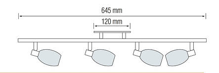 Стельовий світильник MANAVGAT-4, фото 2