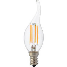 Лампа світлодіодна Horoz Electric Filament Flame-4 4 Вт 320 Лм 4200К Е14 (001-014-0004-030)