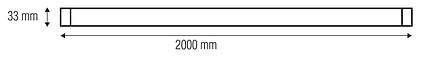 Рейка для трекового світильника Horoz Electric 2м чорна (097-001-0002-021), фото 3