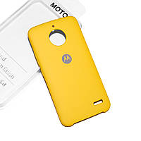 Силіконовий чохол на Moto E4 Soft-touch Yellow