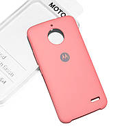 Силіконовий чохол на Moto E4 Soft-touch Pink