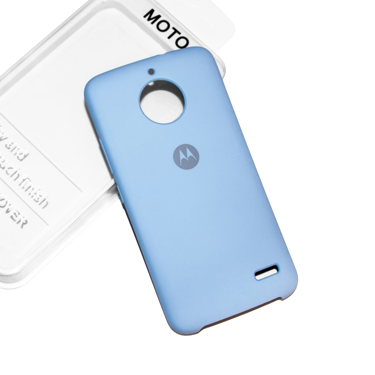 Силіконовий чохол на Moto E4 Soft-touch Sky Blue