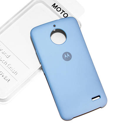 Силіконовий чохол на Moto E4 Soft-touch Sky Blue, фото 2