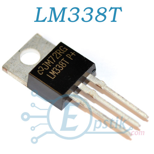 LM338T, регульований стабілізатор напруги, 5А, 1.2 В...32В, TO220