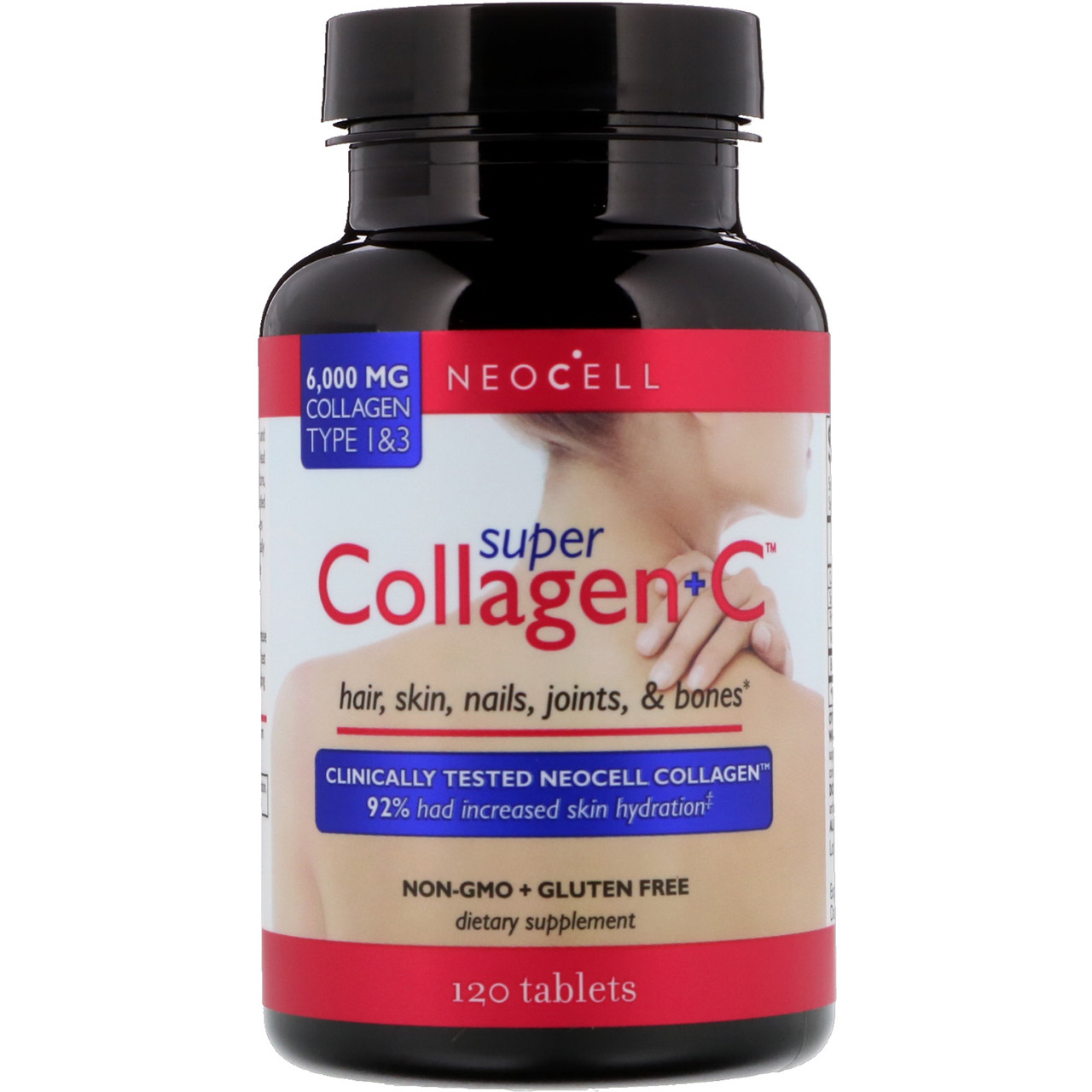Супер колаген + C, Типи 1 і 3, 6,000 мг, 120 таблеток Neocell