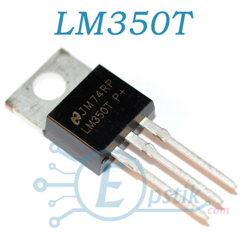 LM350T, регульований стабілізатор напруги, 1.2 В...33В 3А, TO220