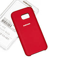 Чохол Silicone Case Premium для Samsung S7 Edge Red 1