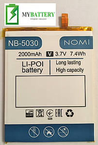 Оригінальний акумулятор АКБ (Барарея) Nomi NB-5030 для Nomi i5030 EVO X 2000 mAh 3.7V