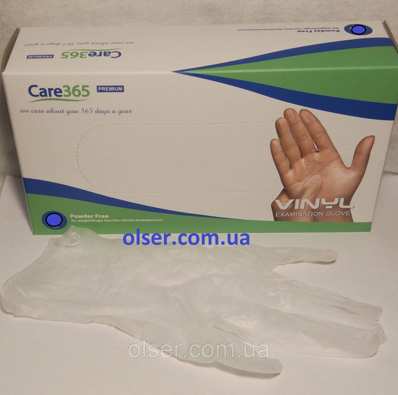 Рукавички вінілові Care 365 M