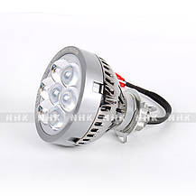 LED прожектори дальнього світла з диявольськими очима/NHK LED High Beam projector lens 5000K + Devil Eyes, фото 4