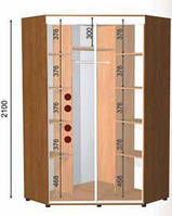 Шкаф-купе 1400х1400х2100