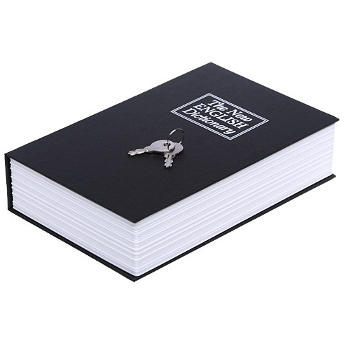 Книга-сейф середня англійський словник 3 кольори 18 см
