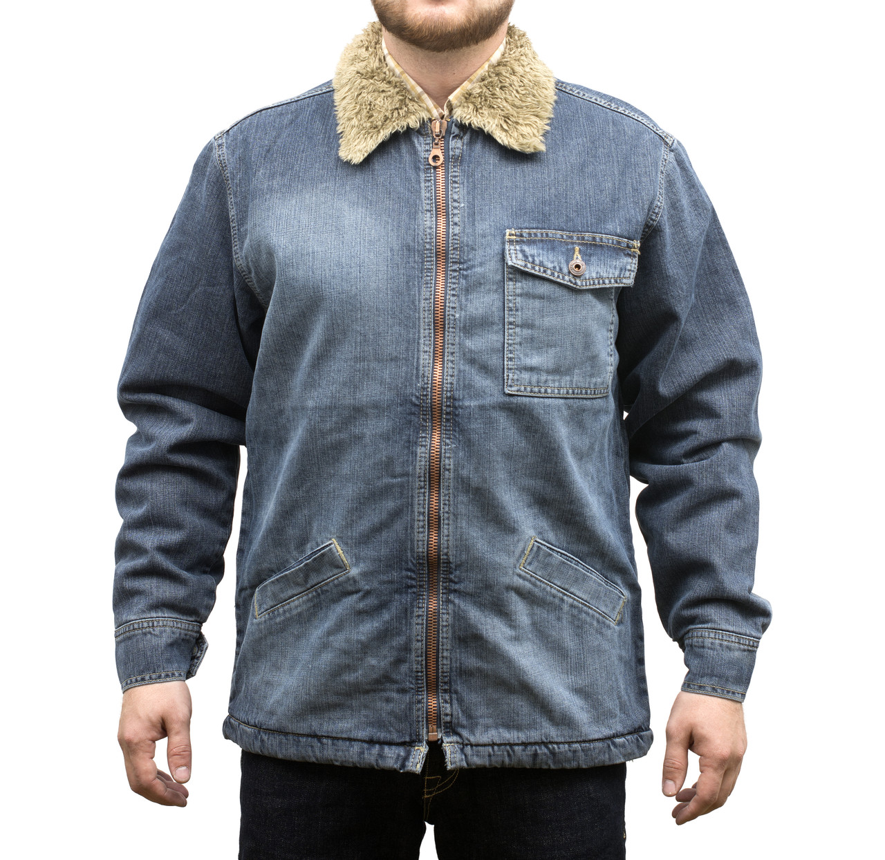 Куртка чоловіча джинсова Crown Jeans модель 451 (KNG R)