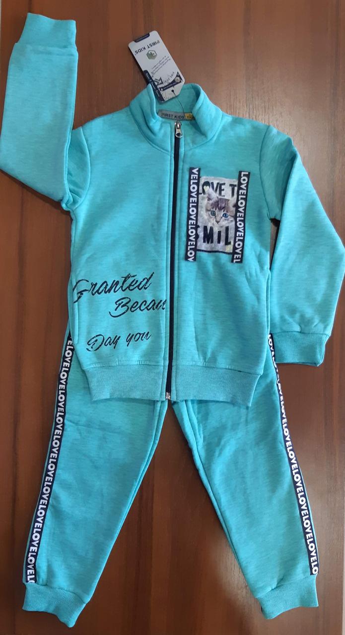 Спортивний костюм для дівчинки First kids 0104 116 см М'ятний