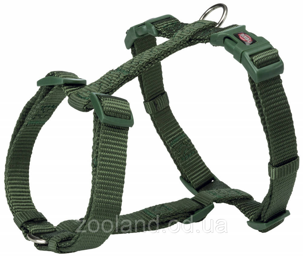 TR203219 Trixie Шлея Premium H-Harness Темно-зелена, 30-44 см/10 мм