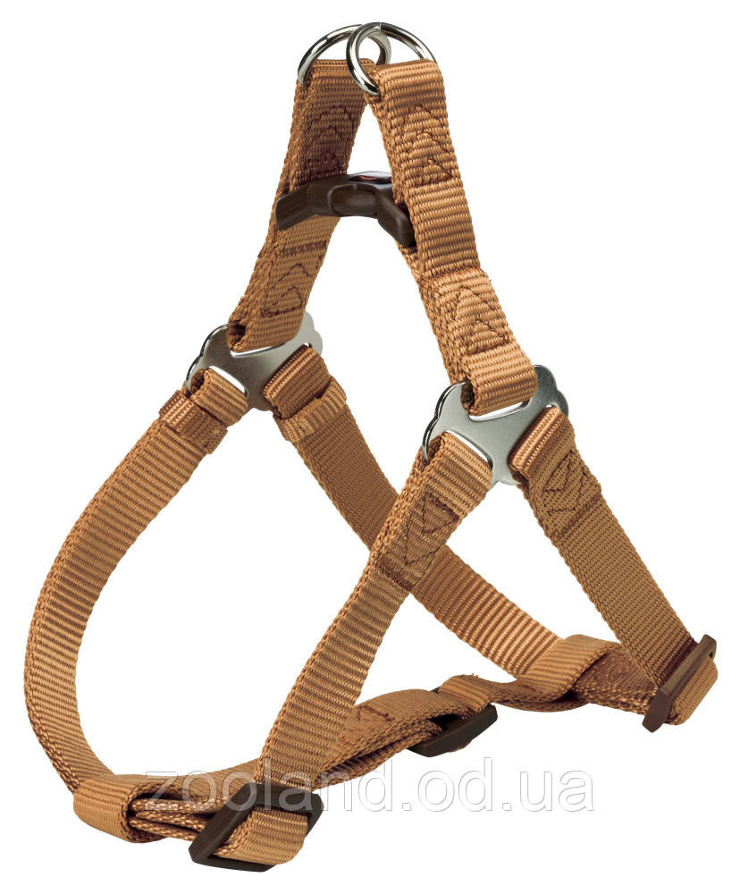 204414 Trixie Шлея-петля Premium One Touch Harness нейлон Бежева, 40-50 см/15 мм