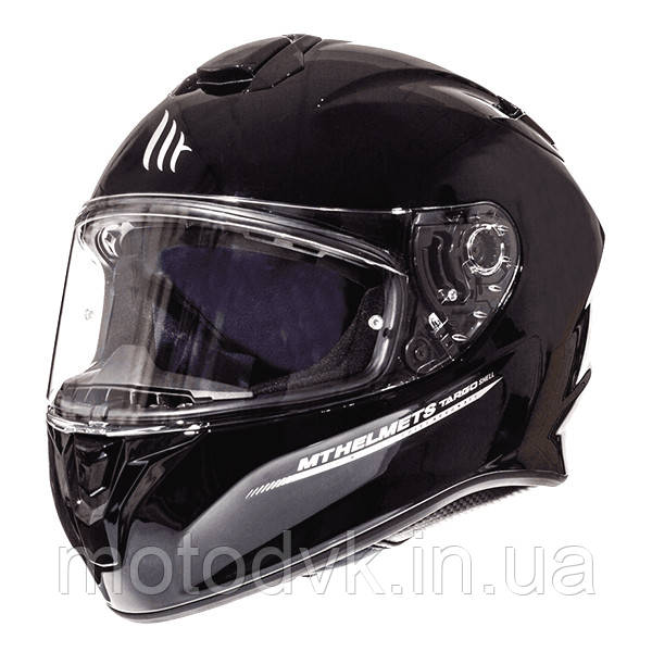 Мотошолом MT Targo Solid Black Gloss, розмір XXL