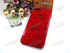 Чохол Glass Case Huawei Y7 Prime 2018 (red marble)
