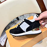 Кросівки Луї Вітон, Run Away, casual, чорні, фото 4