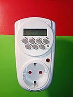 Таймер в розетку Lemanso LM-6344 цифровой с программированием на неделю на 16 А