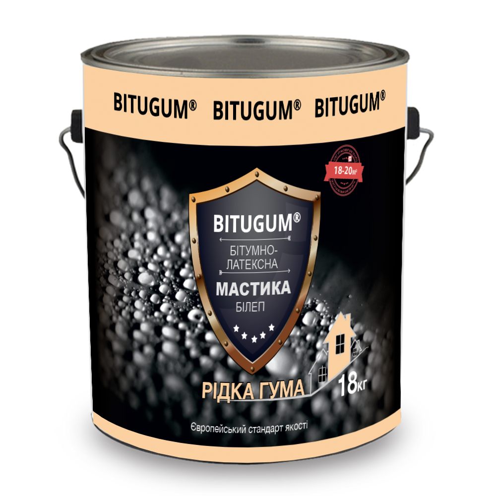 Мастика бітумно-латексна «рідка гума» БиЛЭП Bitugum