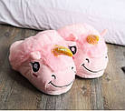 Домашні тапочки Єдиноріг Рожеві, фото 2