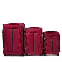 Валіза на 2 колесах Wings Бордова, фото 2