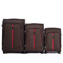 Валіза на 2 колесах Wings Коричнева, фото 4